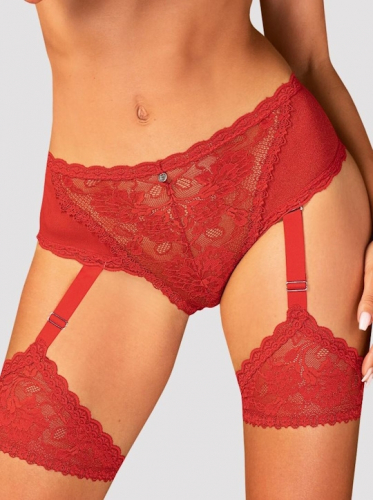Трусы с подвязками Obsessive BELOVYA Panties Trusyi s