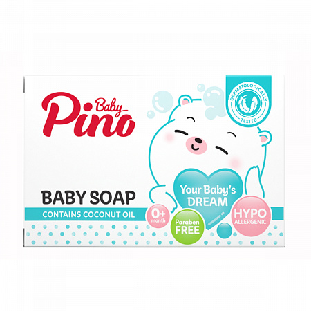 Baby Pino Детское туалетное мыло для нормальной кожи 0+, 100 г