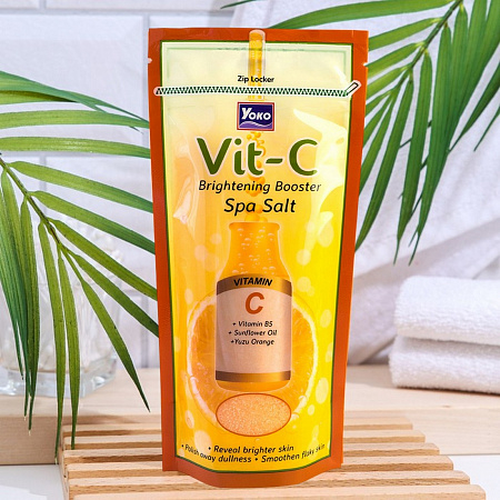 Siam Yoko Солевой скраб для тела c витамином С для сияния кожи / VIT-C Spa Salt, 300 г