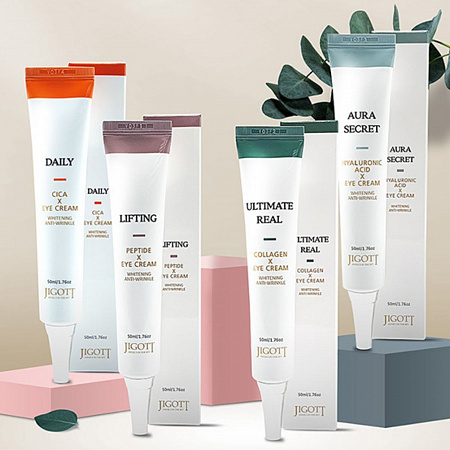 Jigott Кpем для кожи век с коллагеном / Ultimate Real Collagen Eye Cream, 50 мл