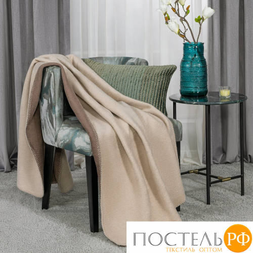 MEDSLEEP АЛЬБЕК коричн Плед 130x180, 1 пр., 60% хл., 40% акрил