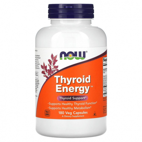 NOW Foods, Thyroid Energy, растительные капсулы
