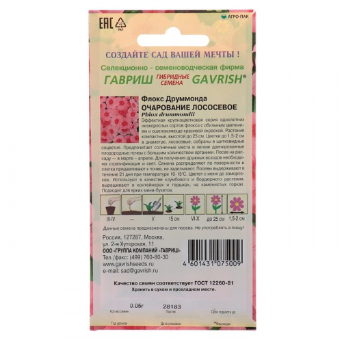 Семена цветов Флокс 