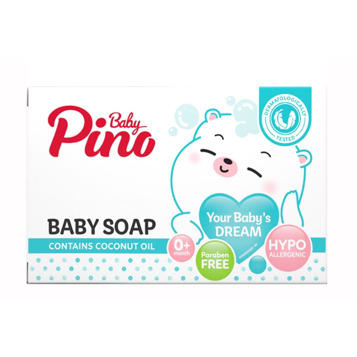 Baby Pino Детское туалетное мыло для нормальной кожи 0+, 75 г