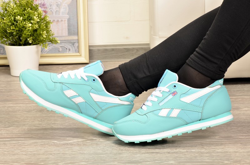 Sport + RBK RB205-22 Кроссовки бирюз-бел комби нубук комби мех (нат+иск)