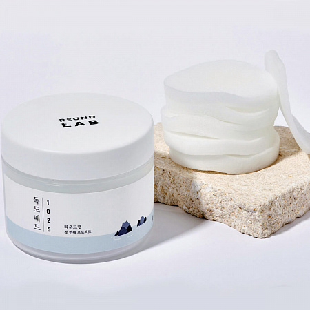 ROUND LAB Мягкие отшелушивающие пилинг-пэды с морской водой / 1025 Dokdo Pad, 70 шт. (120 г)