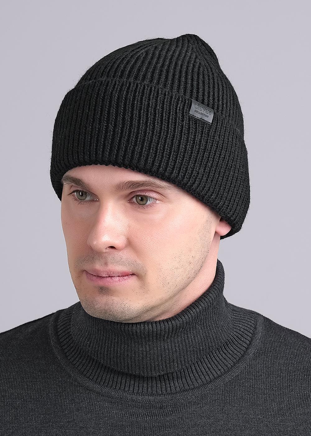 CLE 444185аш Шапка мужская 444185аш чёрный