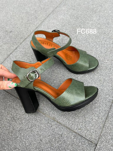Stylele FC-688 Босоножки женские хаки иск кожа