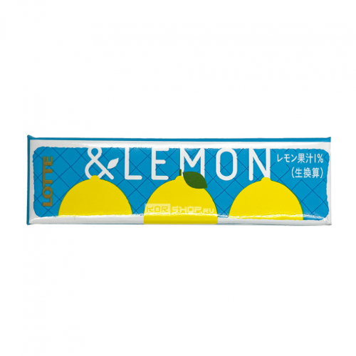 Жевательная резинка & Lemon Lotte, Япония, 26,1 г