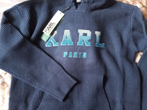 Вязаный пуловер KARL LAGERFELD 5063 синий