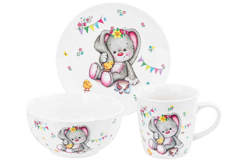 Набор 3 пр. - кружка, салатник, тарелка