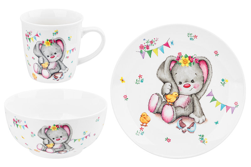 Набор 3 пр. - кружка, салатник, тарелка