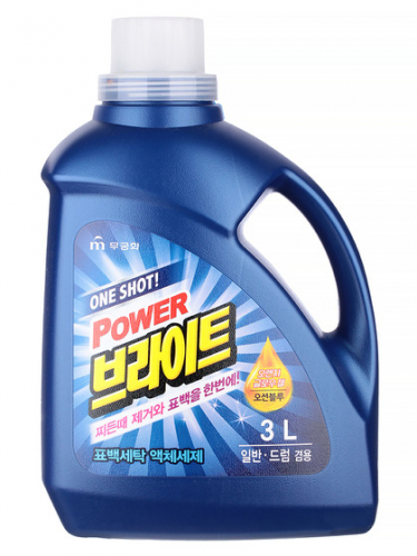 Гель для стирки One Shot! Power Bright Liquid Detergent (Container) 3L