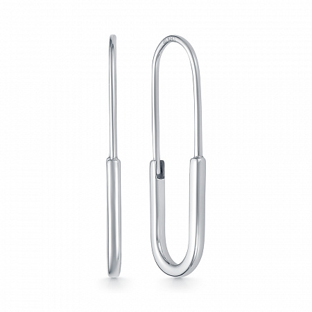 Серьги родированные серебро 925*