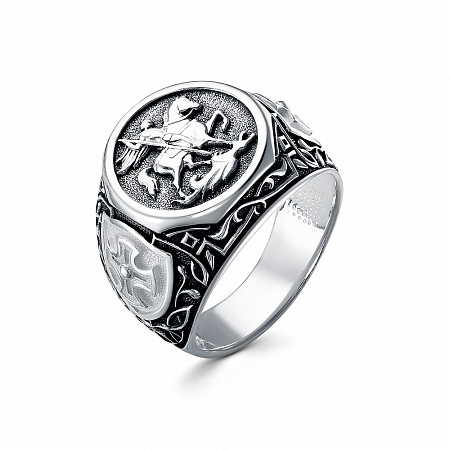 Кольцо выборочное чернение серебро 925*