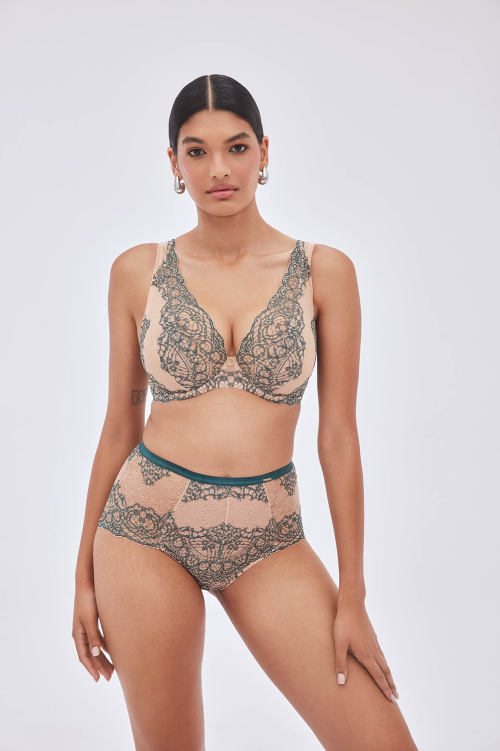 Трусы-слип Splendore Classic Beige-Green