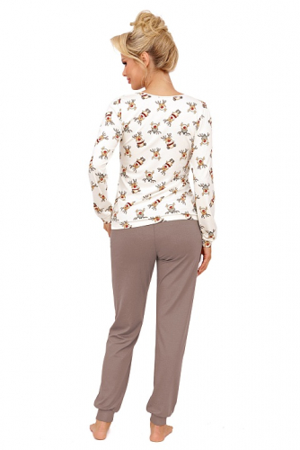 Reni long pyjamas Beige