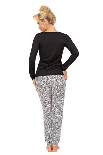 Pantera long pyjamas Black