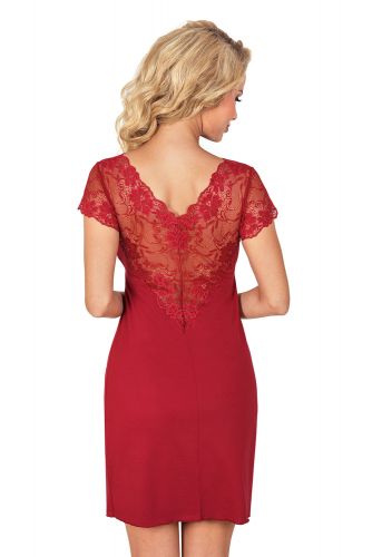 Ismena nightdress Burgundy