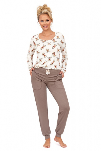 Reni long pyjamas Beige