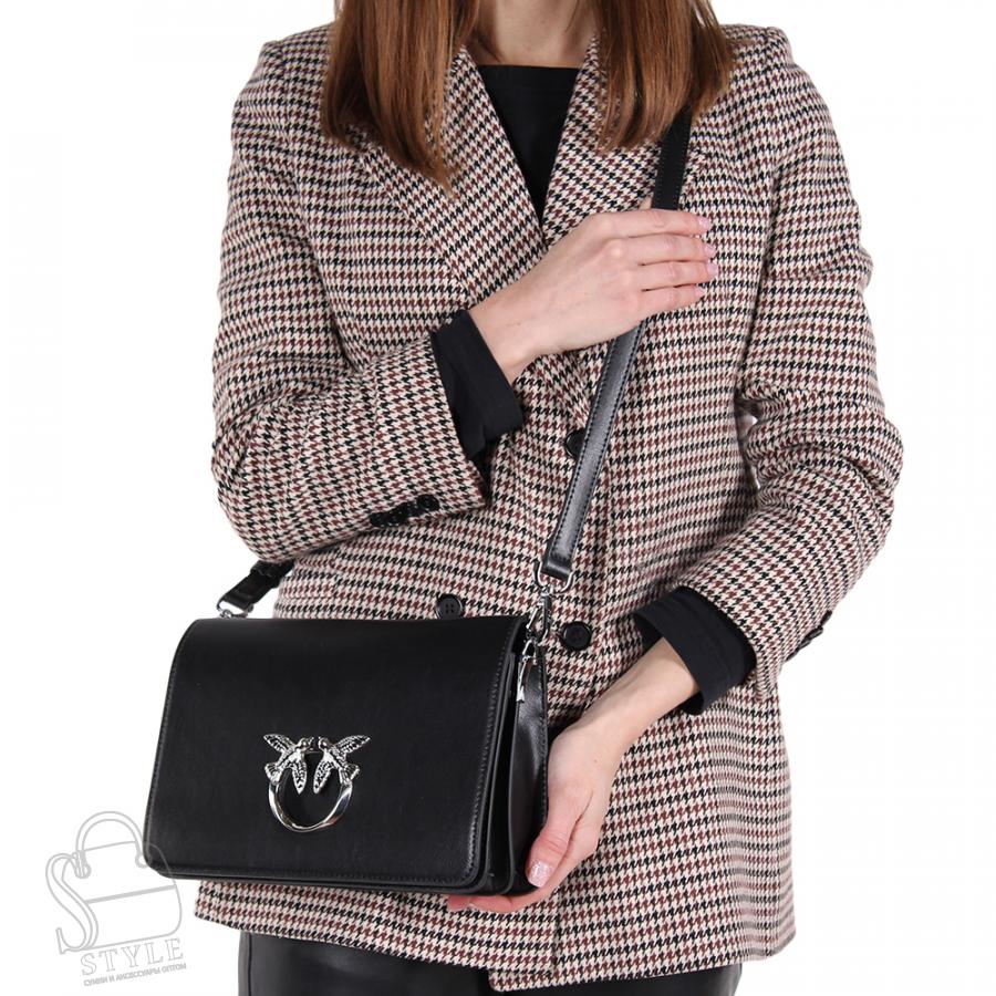 Сумка женская кожаная 1602Y black Polina&Eiterou/30