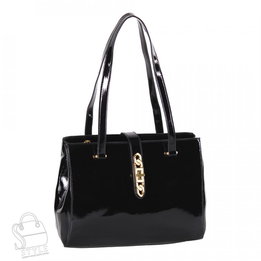 Сумка женская кожаная 1197TH black Polina&Eiterou/30 в Новосибирске