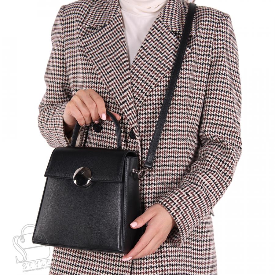 Сумка женская кожаная 1135TH black Polina&Eiterou/30