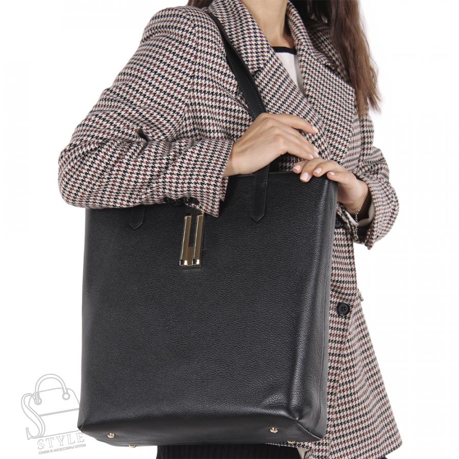 Сумка женская кожаная 1275TH black Polina&Eiterou/30