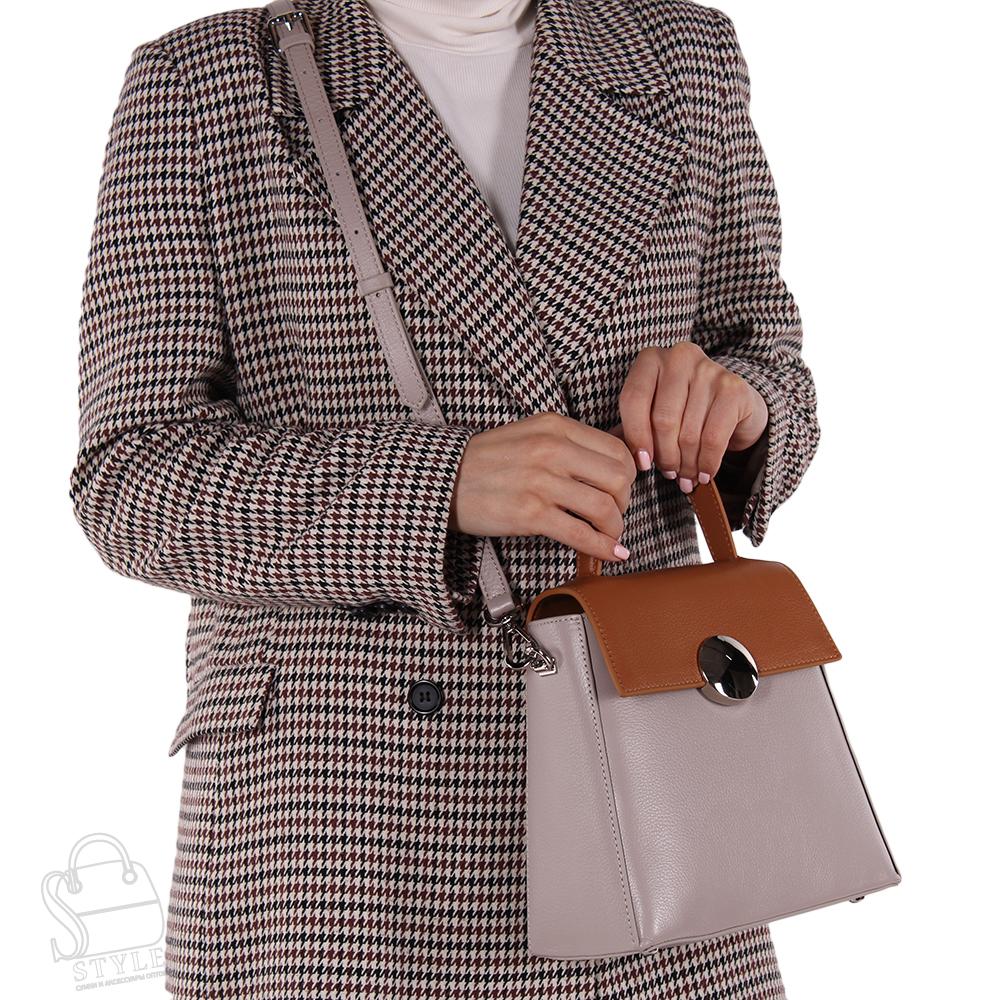 Сумка женская кожаная 1135TH r.apricot brown Polina&Eiterou/30
