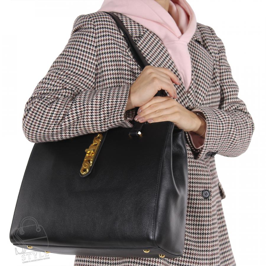 Сумка женская кожаная 1197-1PTH black Polina&Eiterou/30