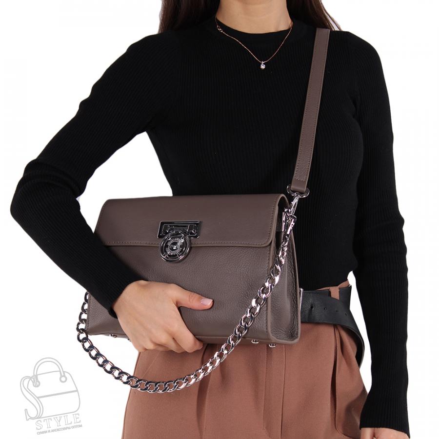 Сумка женская кожаная 1593-1Y d.apricot Polina&Eiterou/30