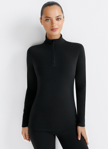 861 р 1089 р OmD 1622T PV Лонгслив стойка молния женский