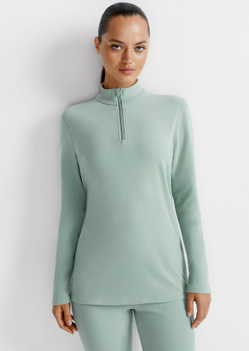 861 р 1089 р OmD 1622T PV Лонгслив стойка молния женский