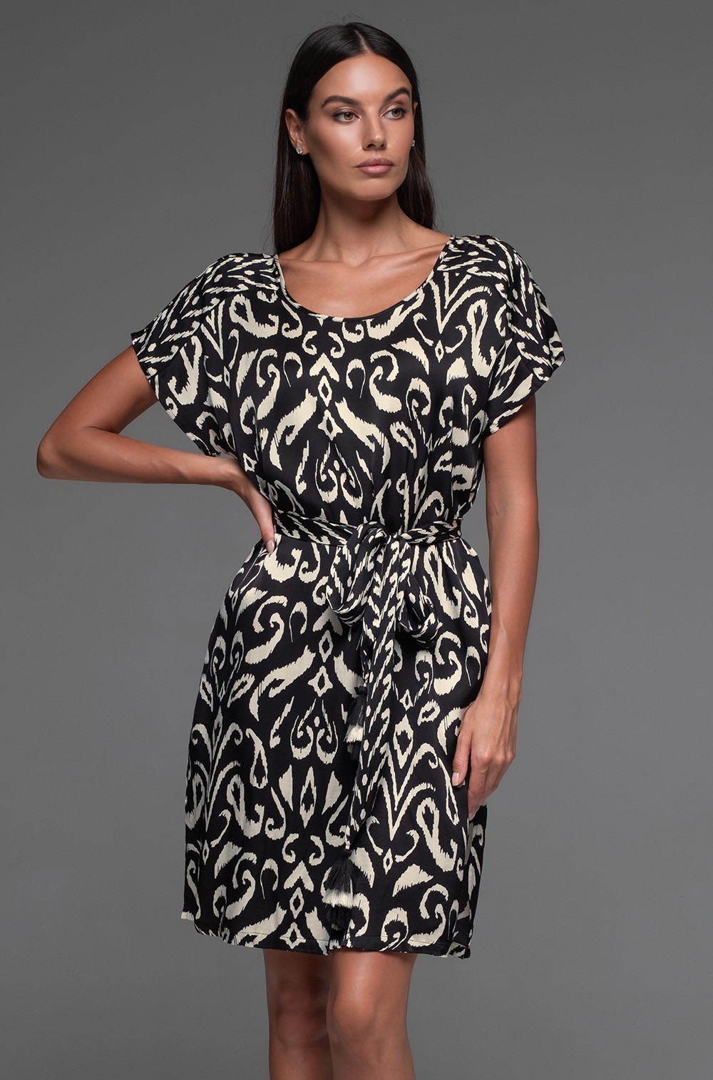 1498р  2498р Salma 4164 Короткая туника Mia-Amore