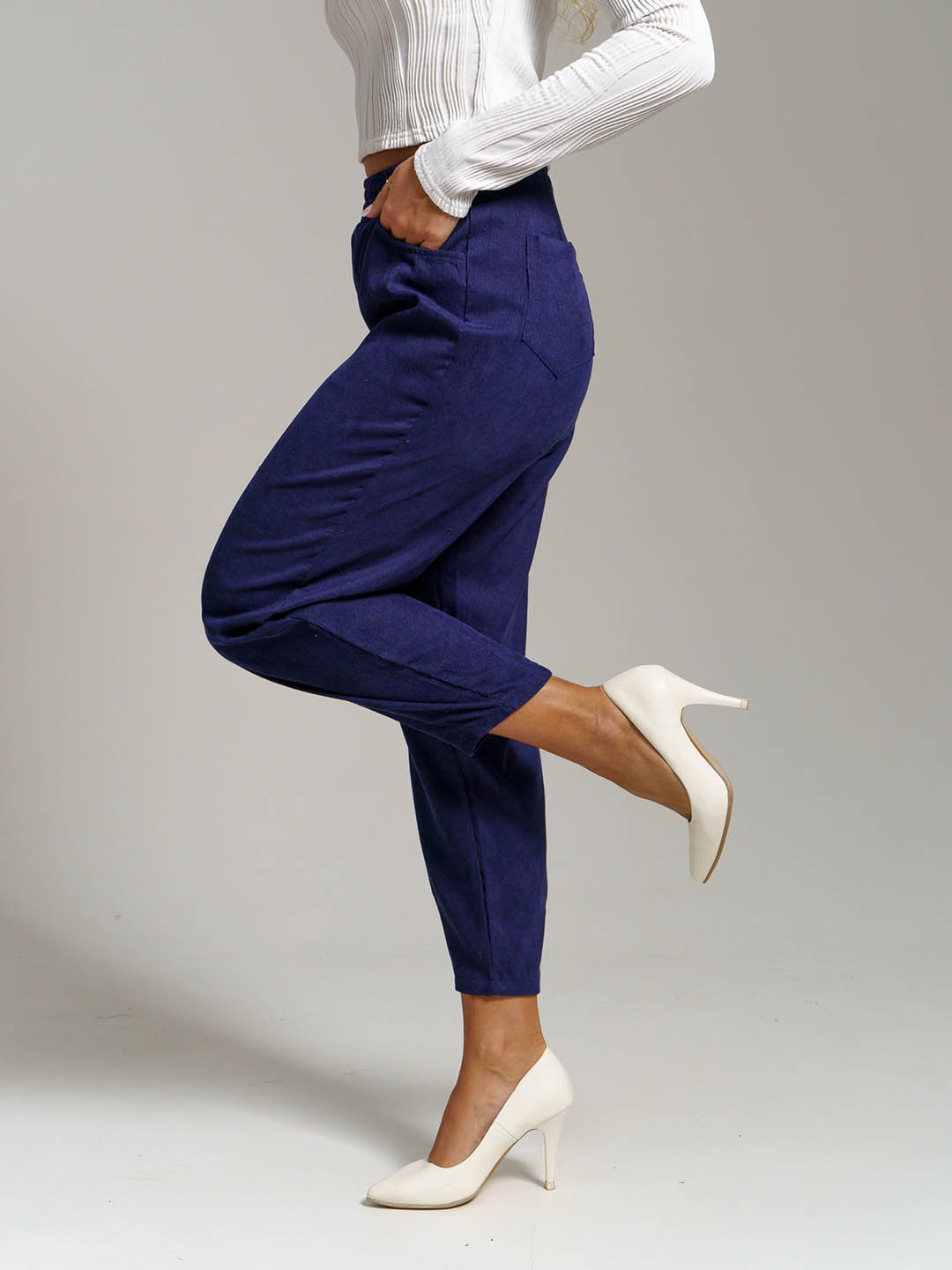 Брюки жен. ТПС-1440/6 (вельвет) фиолетовый