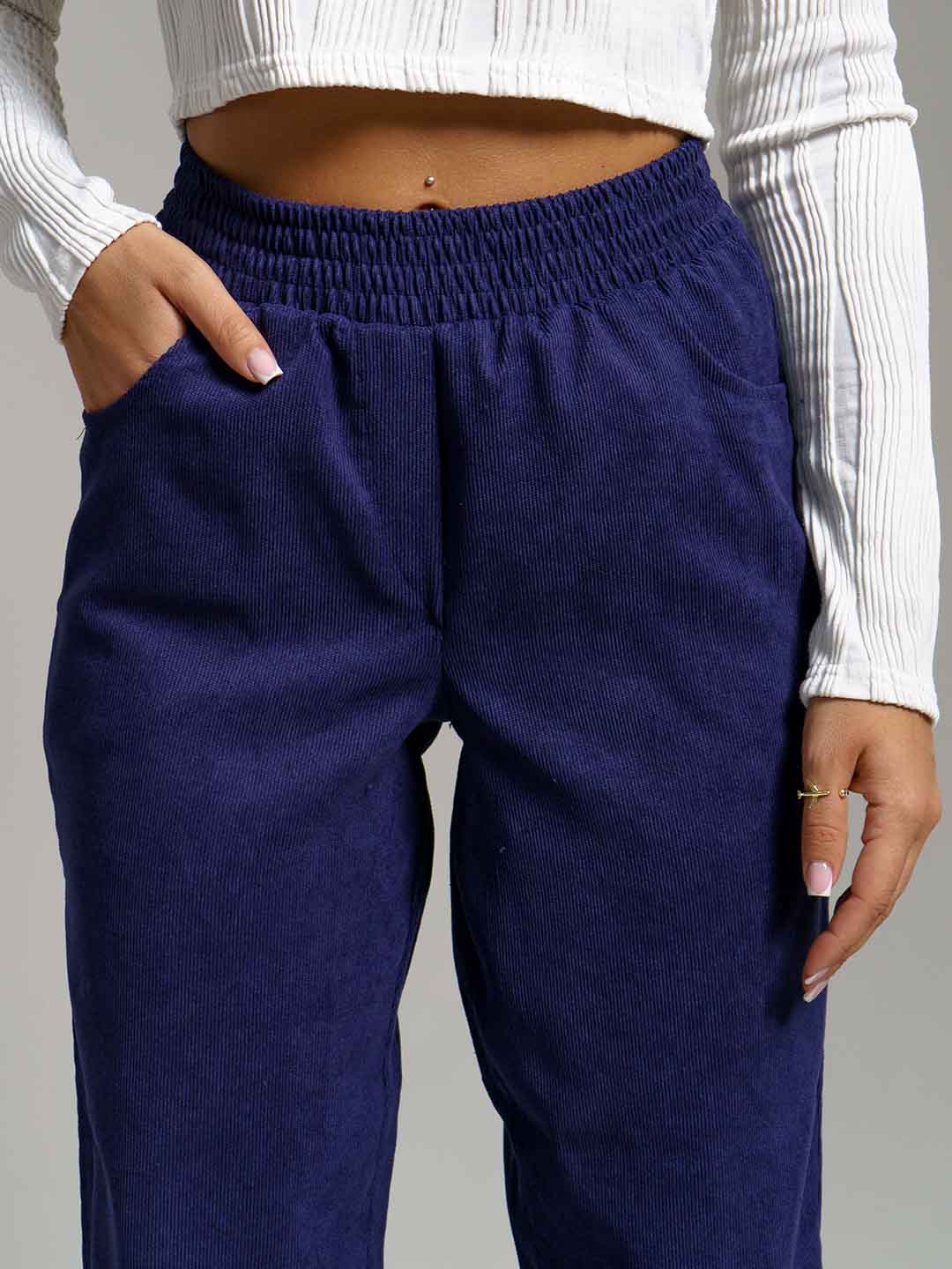 Брюки жен. ТПС-1440/6 (вельвет) фиолетовый