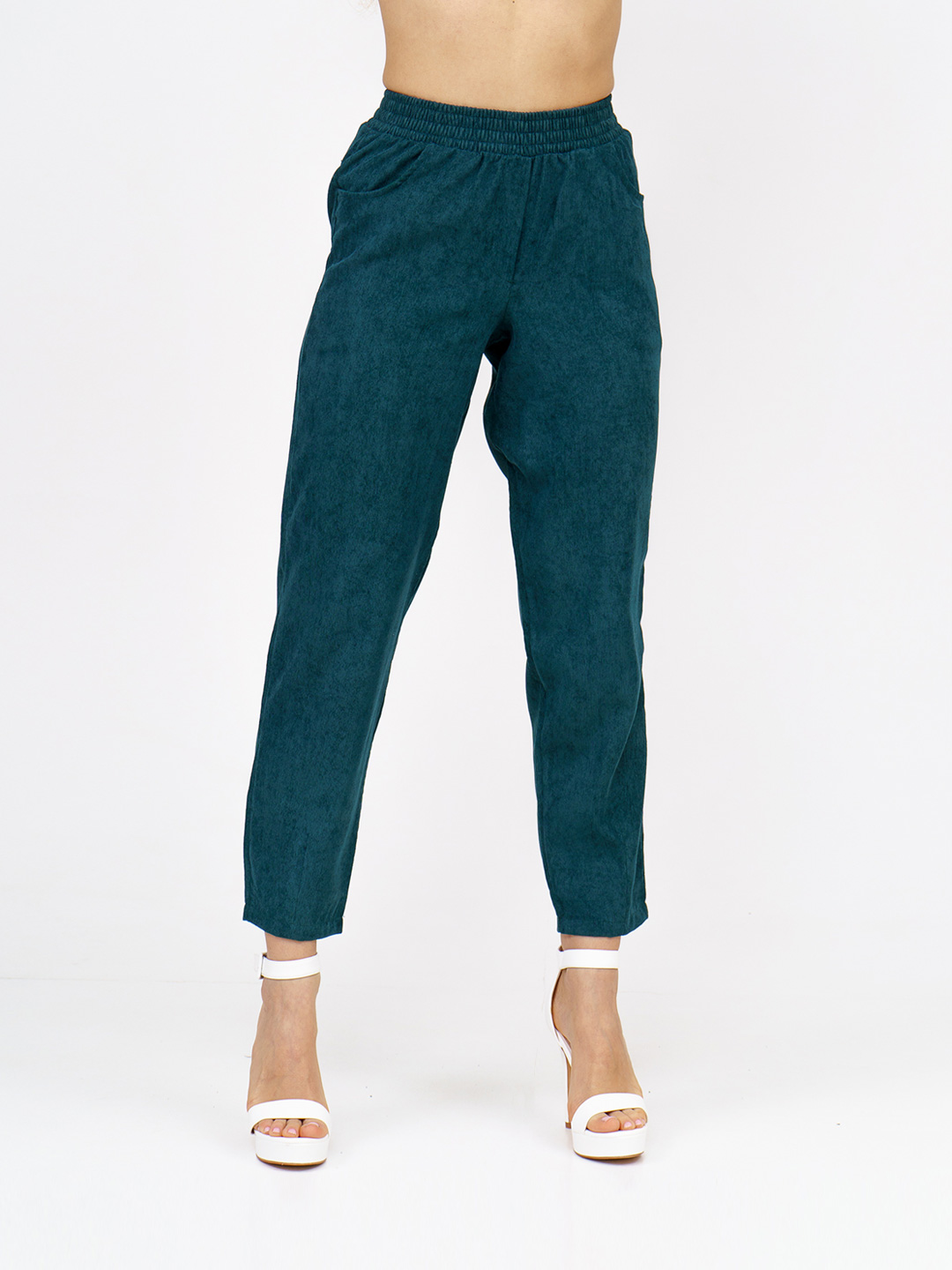 Брюки жен. ТПС-1440/12 (вельвет) изумруд