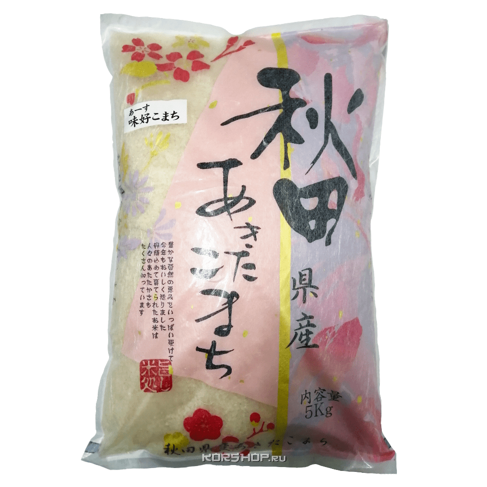 Крупа рисовая среднезерная Akita Komachi, Япония, 5 кг Акция