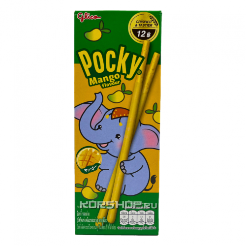 Соломка Glico Pocky со вкусом манго, Тайвань, 25 г Акция
