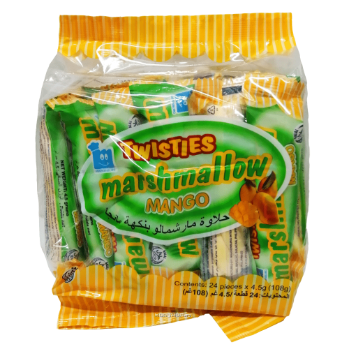 Зефир маршмеллоу со вкусом манго Twisties Markenburg (4,5 г*24 г), Филиппины, 108 г Акция