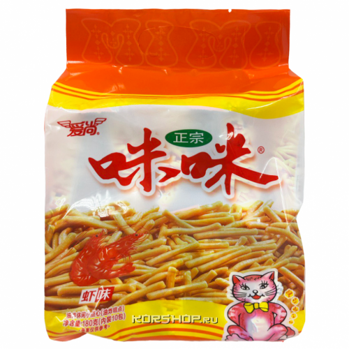 Крекеры со вкусом креветок Mimi, Китай, 180 г Акция