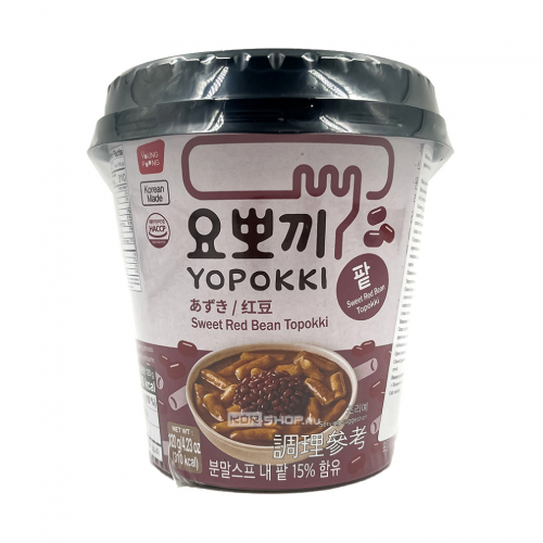 Токпокки со сладким соусом из красной фасоли (стакан) Sweet Red Bean Topokki Yopokki, Корея, 120 г Акция
