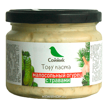 Тофу паста с малосольным огурцом и травами Соймик, 200 г Акция