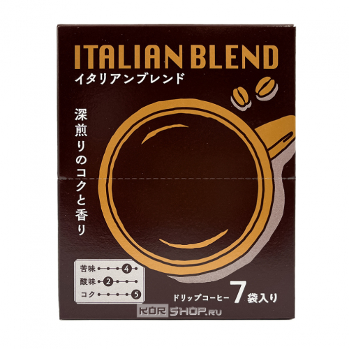 Молотый кофе Italian Blend Seiko Coffee (дрип-пакеты), Япония, 56 г Акция