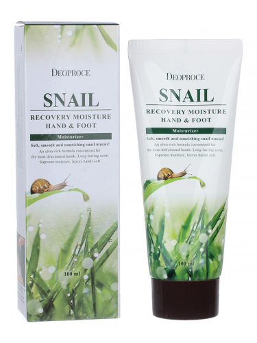 ДП SNAIL Крем для рук и ног с муцином улитки MOISTURE HAND & FOOT SNAIL RECOVERY 100ml