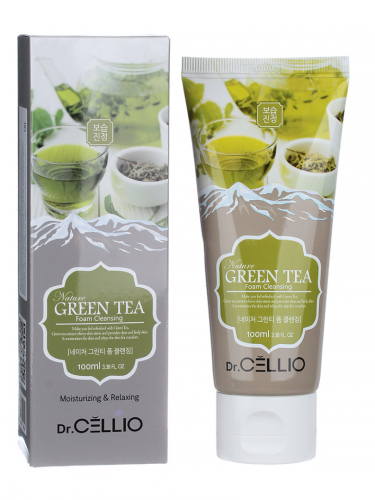 Пенка для лица с экстрактом зеленого чая Dr.CELLIO G70 NATURE GREENTEA FOAM CLEANSING