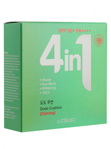Крем-кушон для лица с успокаивающим комплексом Dr.CELLIO Dr.G50 4 IN 1 DODO CUSHION (Calming) #23