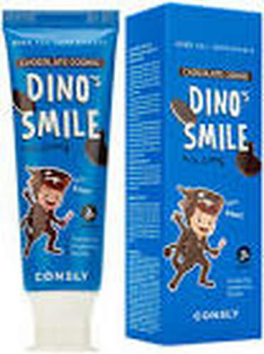 Паста зубная гелевая детская Dino's Smile с ксилитом и вкусом шоколадного печенья, 60г Consly