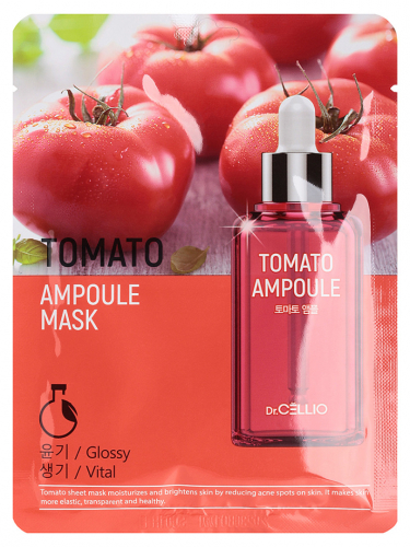 Маска тканевая Dr.CELLIO TOMATO AMPOULE MASK