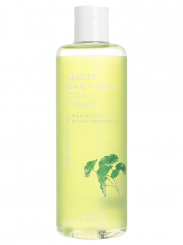 JGT Cica Тонер для лица с центеллой азиатской Jigott Daily Real Cica Toner, 300ml